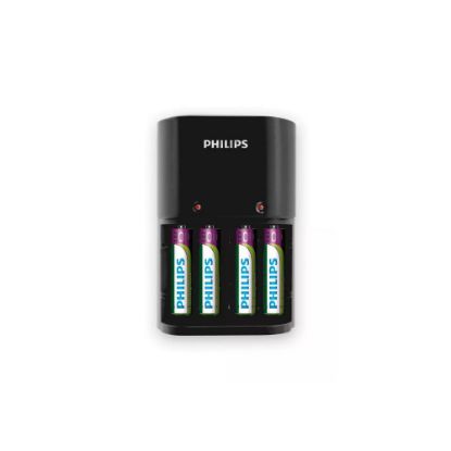 Image de Chargeur de piles avec 4 piles AAA - Philips SCB1450NB/12