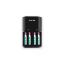 Picture of Chargeur de piles avec 4 piles AAA - Philips SCB1450NB/12