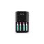 Image de Chargeur de piles avec 4 piles AAA - Philips SCB1450NB/12