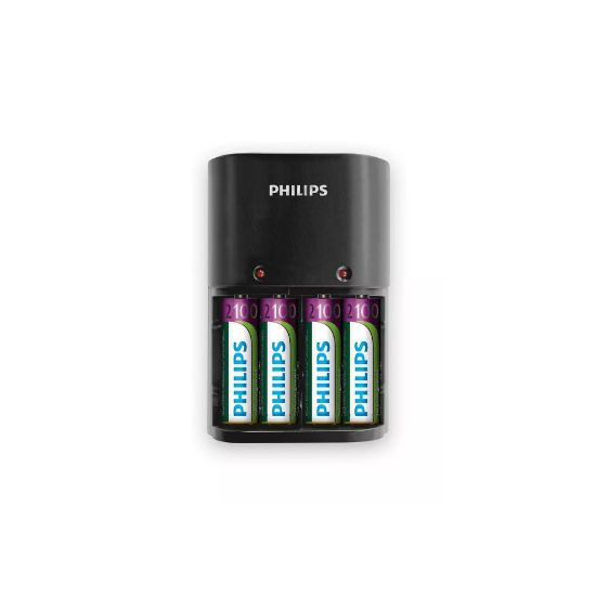 Image de Chargeur de piles avec 4 piles AA - Philips SCB1490NB/12