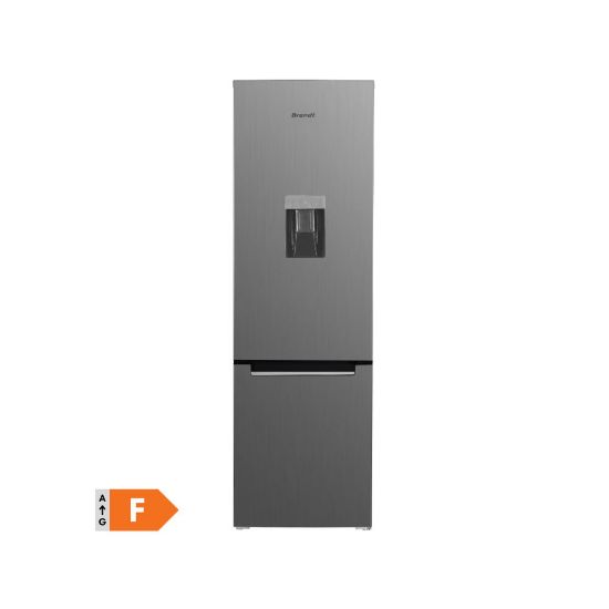 Image de Réfrigérateur combiné 260L | Distributeur d'eau avec réservoir - Brandt BFC8050XD - inox