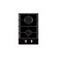 Image de Table de cuisson domino 2 feux gaz 4750W - Merlin M-DOM30G-IB - inox noir