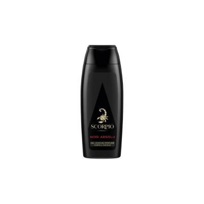 Gel douche homme corps et cheveux Scorpio Noir Absolu, 250mL