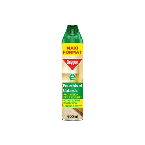 Picture of Spray Anti-Rampants Fourmis Et Cafards Protection De La Cuisine Action Rapide Protection Longue Durée Baygon, Maxi format 600mL