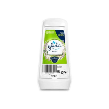 Image de Gel Désodorisant Senteur Muguet Infusé Aux Huiles Essentielles Glade, 150g