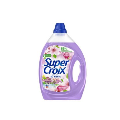 Image de Lessive liquide Super Croix Japon Fleur de Cerisier & Thé Vert , 2,07L , 46 lavages