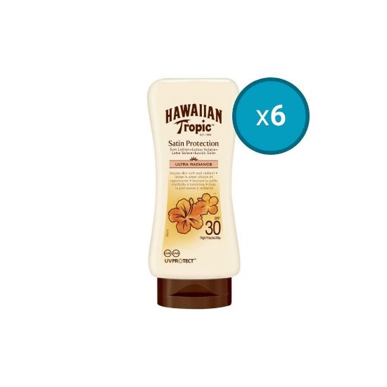 Image de Lotion Solaire Satin Protection SPF30 Hawaiian Tropic, 180mL