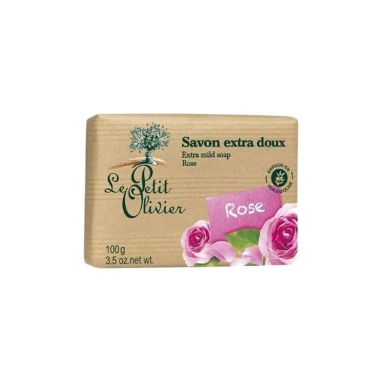 Image de Savon Extra Doux Le Petit Olivier, Rose , 100g