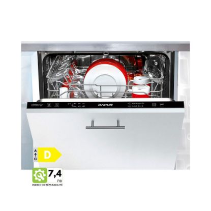 Image de Lave-vaisselle tout intégrable 14 couverts 60cm - Brandt BDJ424VLB