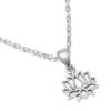 Image de Pendentif fleur de lotus en argent