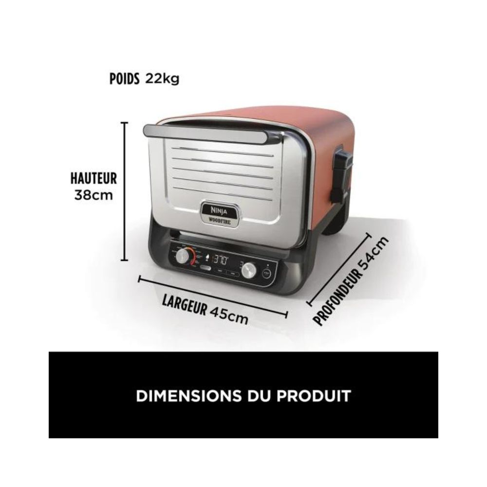 Four électrique D'extérieur BEHOME 70 Litres Avec Rôtisserie - Température Jusqu'à 230°C, Minuterie 60 Min, Autonettoyant, émaillé