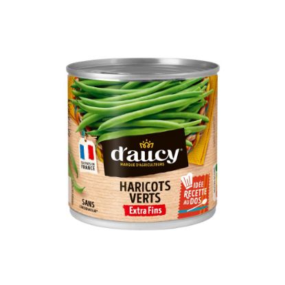 Image de Haricots verts Extra fins - D'Aucy - 800g