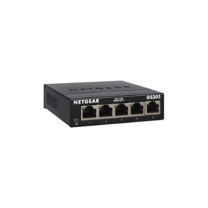 Image de Switch non manageable Gigabit Ethernet 5 ports pour télétravailleurs ou TPE - Netgear Switch non manageable série 300 (GS305)