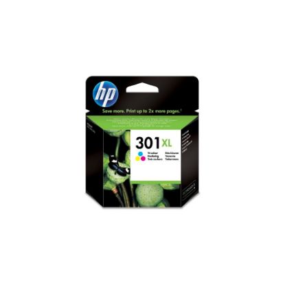 Image de HP 301XL cartouche d'encre trois couleurs grande capacité authentique