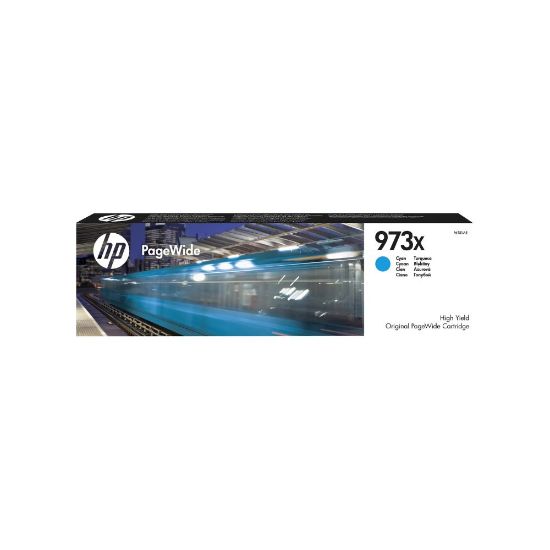 Picture of HP 973X cartouche PageWide Cyan grande capacité authentique