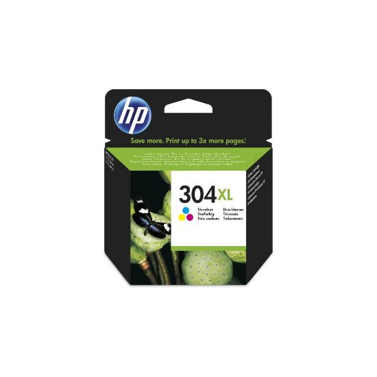 Picture of HP 304XL Cartouche d’encre trois couleurs grande capacité authentique