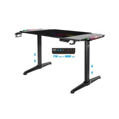Bureau assis-debout électrique Gaming RGB - SOG HEADQUARTER 800