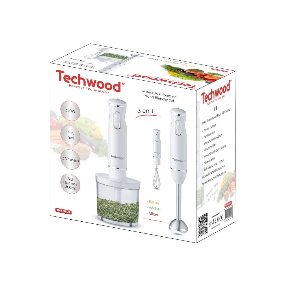 Batteur Électrique À Main 450W avec fouets et crochets pétrisseurs - Styline MFQ4020 - Prix en Algérie | DZ