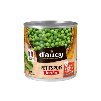 Picture of Petits pois Extra fins - D'Aucy - 400g