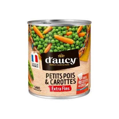 Image de Petits pois et Carottes Extra fins - D'Aucy - 800g