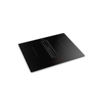 Picture of Plaque de cuisson induction encastrable avec hotte intégrée 60cm, 4 foyers dont 2 zones flex 7400W, 630m3/h - Faber Galileo Smart 60 - noir