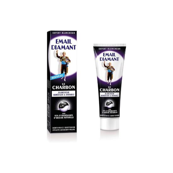 Image de Dentifrice Le Charbon, blancheur immédiate et durable - Email Diamant - 75mL