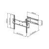 Support mural TV orientable et inclinable 42-82" 50 kg - Ikaza IK4282-3A