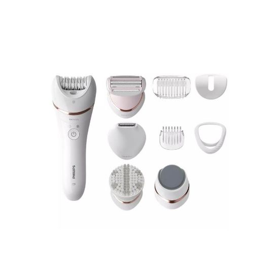 Image de Épilateur rechargeable 100 % étanche avec acessoires - Philips Epilator Series 8000 BRE740/10