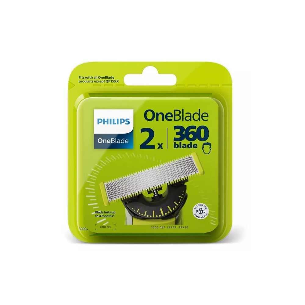 Lames De Rechange Philips OneBlade – Précision Et Longue Durée – 2 Têtes – Neuf