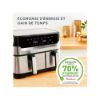 Picture of Friteuse sans huile Air Fryer 8,3 L double tiroir asymétrique - Moulinex EASY FRY & GRILL en acier inoxydable