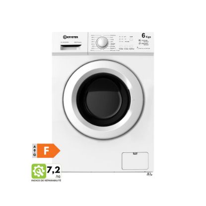 Picture of Lave-linge hublot 6kg 1000tr/min - Kryster KLL610S3WH - blanc