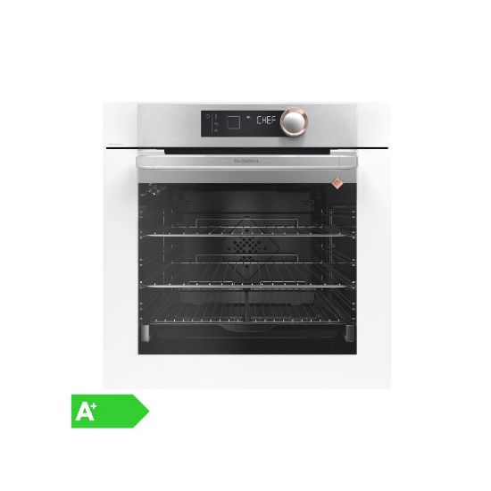 Image de Four électrique encastrable 60cm 73L Multifonctions Pyrolyse - De Dietrich DOP8360W - blanc