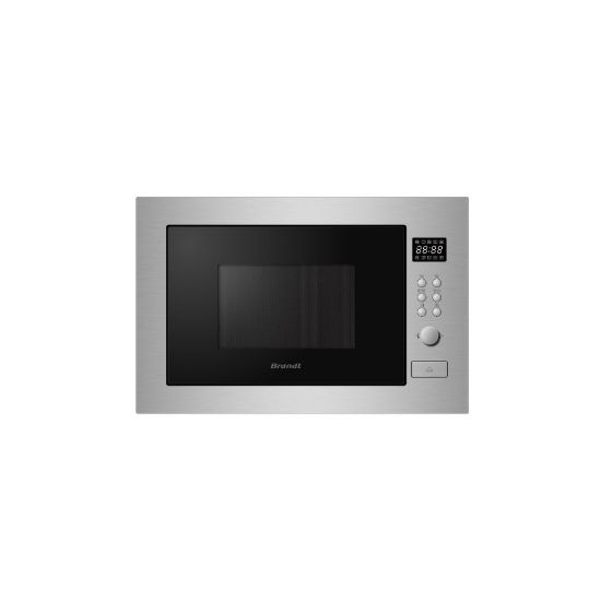 Image de Micro-ondes encastrable 25L 900W - Brandt BMG2115X - inox