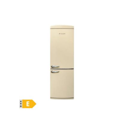 Image de Réfrigérateur combiné vintage 329L No Frost - Brandt BVC8661NV - crème
