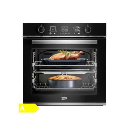 Picture of Four électrique encastrable 60cm 72L Multifonction Pyrolyse Split&Cook - Beko BBVM13400XPSE - inox