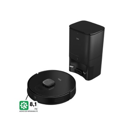 Image de Aspirateur robot 2-en-1 | Lave et aspire | avec station de vidage - Beko VRR94314VB - noir