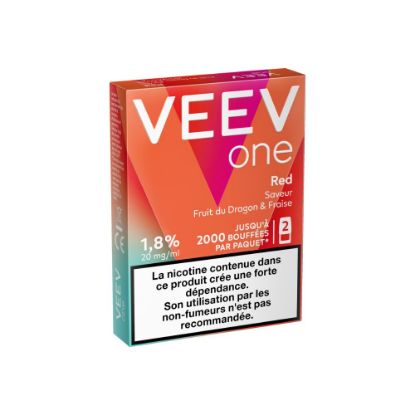 Picture of VEEV One – Paquet de 2 recharges Saveur Red (Pitaya & Fraise)