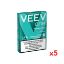 Picture of VEEV One – Etui de 5 paquets de 2 recharges Saveur Velvety Mint (Menthe Anis)