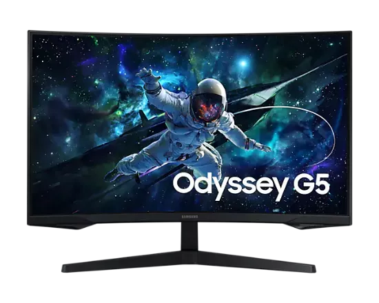 Ecran Gaming  SAMSUNG ODYSSEY G5 G55C Series 27'' QLED Incurvé (165Hz / 1ms)