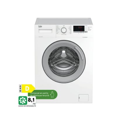 Picture of Lave-linge 7kg 1400tr/min - Beko b100 WTE7712BS1W