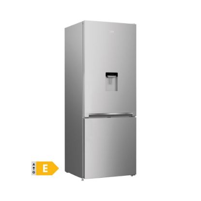 Image de Réfrigérateur combiné 497L No Frost Distributeur d'eau avec réservoir - Beko b100 RCNE560K40DSN - gris acier