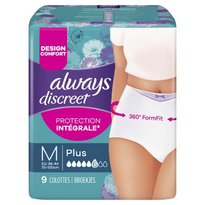 Culotte Fuites Urinaires Plus Taille M Always Discreet x9