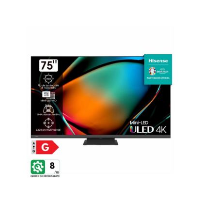 Image de Smart TV Mini-LED 75" (189cm) Hisense TV 4K | 144HZ VRR 75U8K