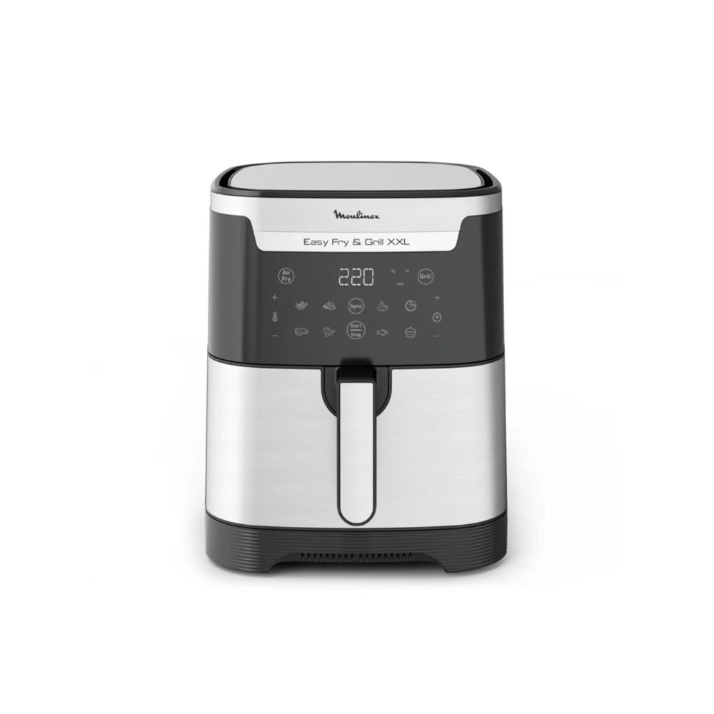 Friteuse sans huile Air Fryer 6,5L - grill - 8 prog - 2 zones cuisson - Moulinex EASY FRY…