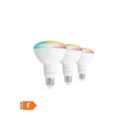 Image de Ensemble de 3 Ampoules E27 Leds RGB Connectées – Ampoules Led E27 connectées – 850 Lumen – 8 Watts – Application pratique - Caliber HBT-BR30-3PACK
