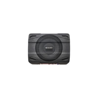 Caisson de basses sous le siège de voiture avec amplificateur – 100 watts RMS – 500 watts de puissance maximale – RCA – Woofer 8 pouces - Caliber BC120US