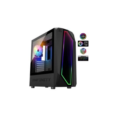 Boitier PC gaming INFINITY DARK ARGB sans alimentation - Spirit of Gamer