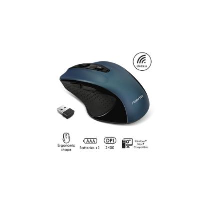 Image de Souris Sans Fil, Nano récepteur bleue - ADVANCE SHAPE 6D BK