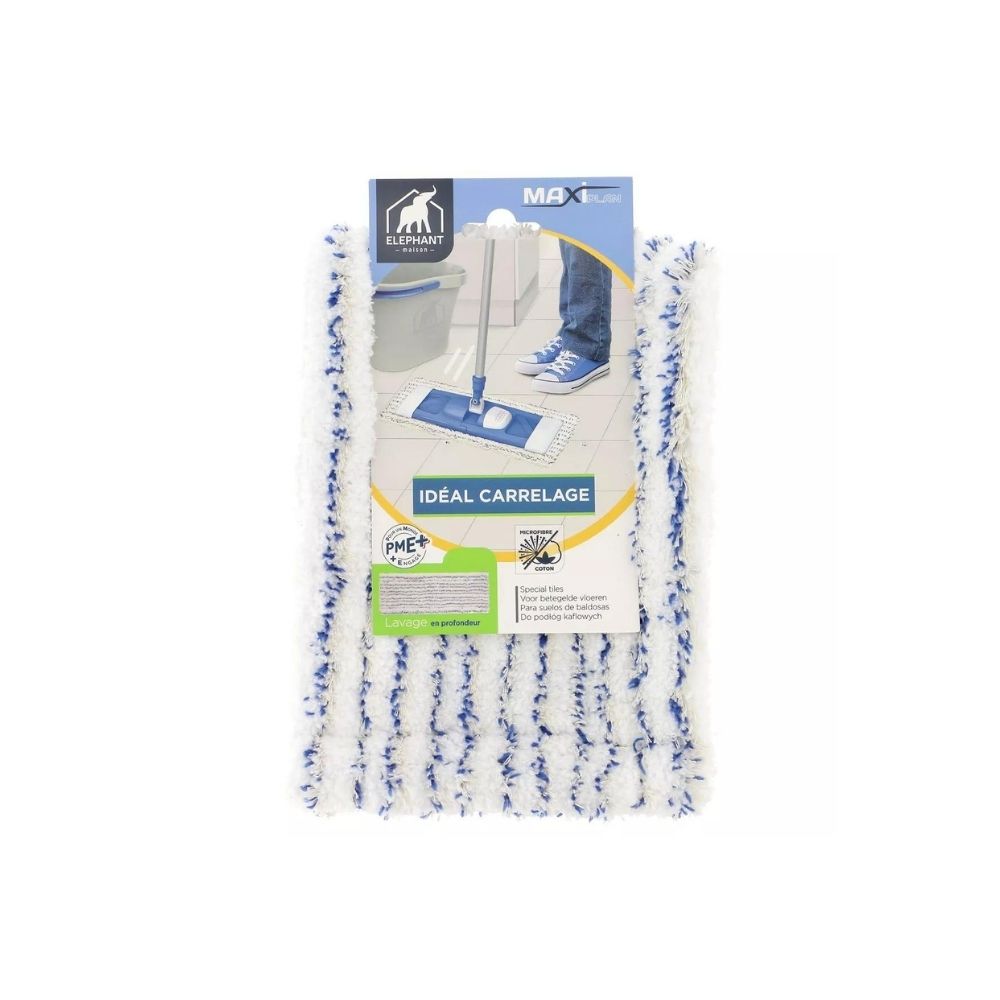 Housse De Lavage Pour Serpillière Elephant – Lot De 2 – Résistante, Facile à Nettoyer – Protège La Serpillière En Machine