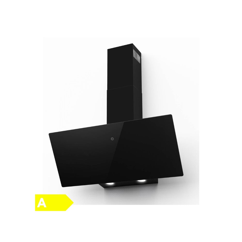 Hotte inclinée murale 90cm 580m3 Faber 5650113 - verre noir | ChezVous ...